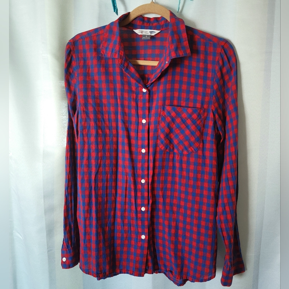 Old Navy Plaid Button Down (Size L)